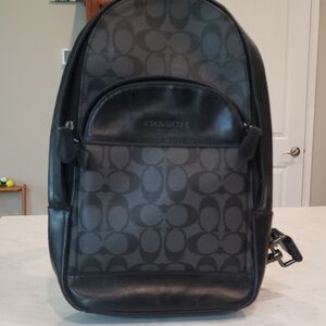 Coach Signature Black Men's Sling Backpack